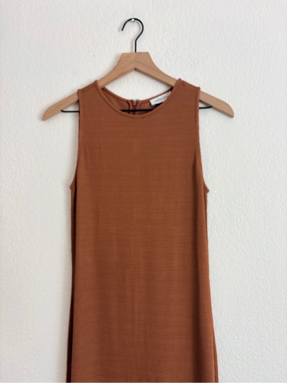 NWT Anine Bing Savannah Waffle Dress in Terra Cotta - Picture 11 of 15
